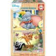 Puzzle en bois Disney - EDUCA - Bambi + Dumbo - 2x16 pièces-0