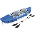 Kayak,322 × 88CM,Canot Gonflable Épaissi Bleu De Bateau d'eau Bateau De Pêche Canot De Rafting D'aventure,Canoë Kayak Gonflable p70-0