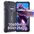 CUBOT Kingkong Power Smartphone Robuste 8Go+256Go 10600mAh(33W)Android 13, 6.5"FHD+, Lampe Poche, 48MP+20MP Nocturne Vision,Étanche-0