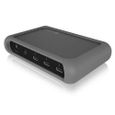 IcyBox ICY BOX Thunderbolt 4 Dock / HUB (5-en-1), Station d`accueil avec 2 Sorties vidéo (4k 60Hz), USB-C, USB 3.2 Gen-0