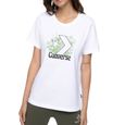T-shirt Blanc Femme Converse 3219-0