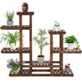 RELAX4LIFE Étagère à Fleurs à 6 Niveaux, Support de Pots pour Décoration/Présentoir, Porte-Plantes pour Maison/Jardin/Balcon-0