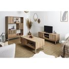 ALTOBUY Ensemble Salon Complet - PAJAN - Table Basse, Meuble TV, Bibliothèque - Bois - Design Contemporain