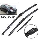 BRAND Lot de 3 Balais d'essuie-glace avant + arrière pour Ford C-Max 2003 2004 2005 2006 2007 2008 2009 2010