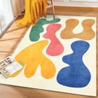 KNEIPP JANZDIYS Tapis Salon Poil Court-120x160cm-Tapis Enfant-AntidéRapant-Abstraction Minimaliste-Design Contemporain