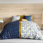 ATELIER DU COTON Housse de couette 260x240 Sirius + 2 taies coton 57 fils