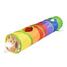 MOGOI Jouet de chat Tunnel pour chat à passe unique couleur pliable