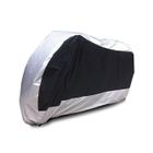 QIFULL Housse de protection de Moto imperméable antipoussière de 265cm de longueur - XXL (Argent)