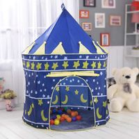 Tente pour Enfants - Baby Annabel - Château Princesse Prince - Tissu Oxford - Bleu