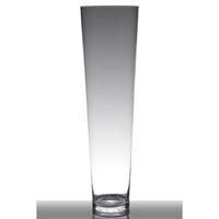 INNA-Glas Vase à Poser au Sol en Verre Chelsea, Conique - Rond, Transparent, 90cm, Ø 25cm - Vase Conique - Vase Haut