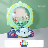 Machine de jeu de boule de haricot de ramassage pour enfants marquage d39eacuteclairage puzzle coule parent WITH TIMER GREEN
