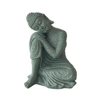 DAMILY® Statue de Buddha figurine de Bouddha décoration jardin sculpture céramique Zen - 12x8x6CM
