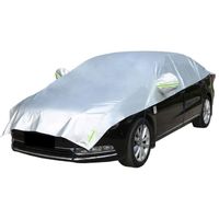Dioche Demi housse de voiture Demi-bâche de voiture Protection solaire moto protection Lumière mate pour véhicule tout-terrain