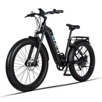 Vélo Électrique Fatbike GUNAI GN26 - Samsung Batterie 48V 17.5AH - Bafang Moteur 500W - Autonomie 40km+ - Noir