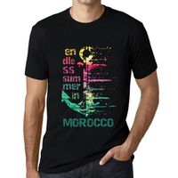Homme Tee-Shirt Un Été Sans Fin Au Maroc – Endless Summer In Morocco – T-Shirt Vintage Noir