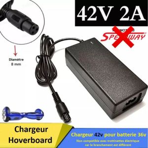 PIECES DETACHEES TROTTINETTE ELECTRIQUE Chargeur hoverboard - compatible avec batterie 36v
