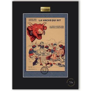 Plaque Publicitaire Vintage La Vache Qui Rit – Déco Métal Rétro, Neuve