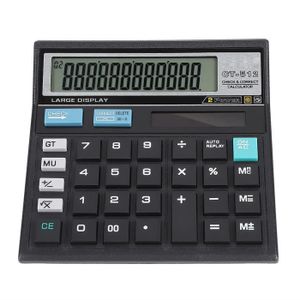 CALCULATRICE Calculatrice scientifique solaire, données précises 12 bits Calculatrice financière solaire Calculatrice solaire