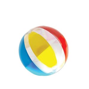 non-branded 3Pcs Ballon de Plage Ballon Gonflable Transparent Jeu de Plage Balle de Piscine Jouet de Plage pour Les Sports de Plein Air Intérieurs Motif Aléatoire 