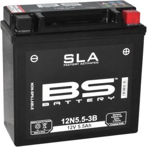 BATTERIE VÉHICULE Bs Battery 300840 12 N5.5–3b Batterie Moto Noir