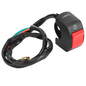 Eli-CHANBG LED Interrupteur de Moto Bouton Antibrouillard Phare Phare Guidon Étanche 