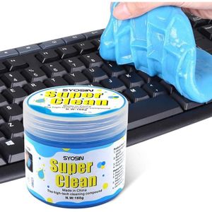 SOLVANT DE NETTOYAGE Gel Nettoyant Clavier, Super Clean Gel Nettoyant Clavier Nettoie la Poussière et la Saleté pour Ordinateur, Évents de Voiture