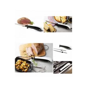 Mutuer Couteau électrique, couteau à pain électrique de cuisine  coupe-viande à rôtir automatique lame en acier inoxydable pour découper les  viandes