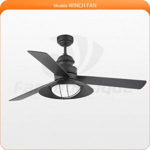 VENTILATEUR DE PLAFOND Ventilateur de plafond 130 cm avec lampe intégrée