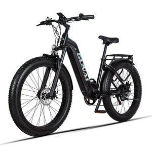 VÉLO ASSISTANCE ÉLEC Vélo Électrique Fatbike GUNAI GN26 - Samsung Batterie 48V 17.5AH - Bafang Moteur 500W - Autonomie 40km+ - Noir
