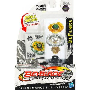 TOUPIE - LANCEUR Toupie Beyblade Metal Masters Counter Scorpio Et Son Lanceur Toupie Type Defense