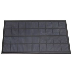 Alomejor 2Pcs 0.6W 5V Polysilicon Solar Panel Portable Solar Generator High Efficiency Module PV Power for Outdoor Activities 