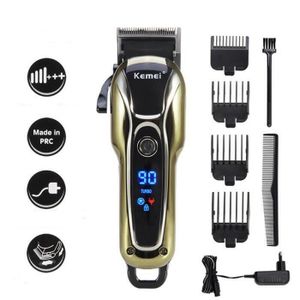 hatteker tondeuse cheveux tondeuse barbe professionnelle electrique avec ecran lcd sans fils usb rechargeable imperméable