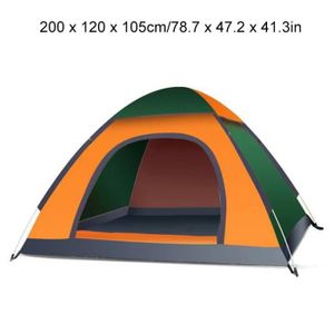 Tente de Camping Portable Etanche 1 Personne Sac de Couchage Trekking Pole Tente  Survie pour Pêche Plage Activités Plein Air Toutes Saisons Randonnée Bleu