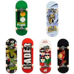 KIN TEC® Mini skateboard doigt tech deck star pro enfant bois noir