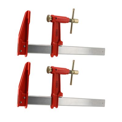 Lot De 2 Serre-Joints à Pompe 30cm - Acier, Longueur De Serrage 30cm, Marque Oxeo
