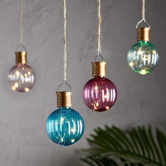 Lot De 8 Lampes Solaires Suspendues Pour Extérieur - Déco Lumineuse Multicolore Pour Jardin, Balcon, Terrasse