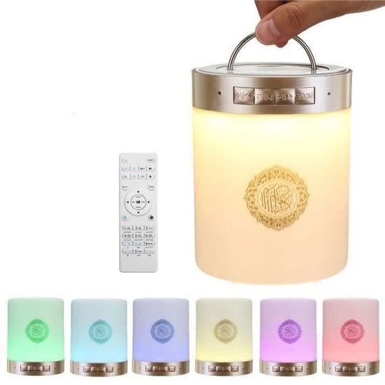 Hymne Haut-parleur Veilleuse Lecteur Audio Coran Arabe Avec 140 écritures Prise Britannique