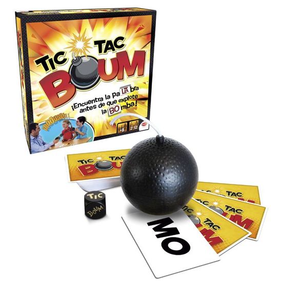 Bizak Tic Tac Boum – Jeu De Société Éducatif Et Amusant – Dès 8 Ans, 2 à 12 Joueurs, Chronomètre Bombe Aléatoire