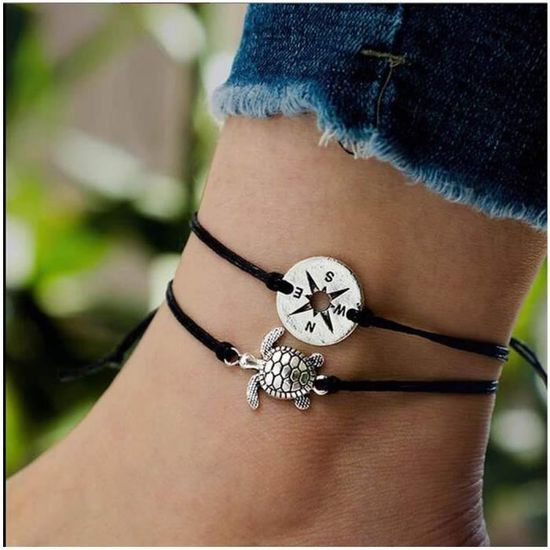 GOO® Bracelet de cheville magnétique Lot de 3 bracelets de cheville