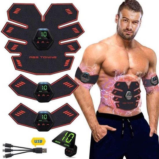 EMS Masseur Abdominal Abdos Appareil Abdominale Appareil Abdominal Electrique Ems Trainer Ceinture Abdominale Homme Musculation A Cdiscount Sport