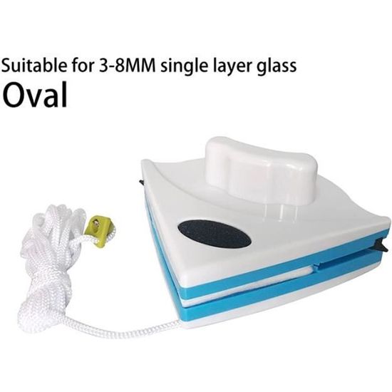 Lave Vitre Magnétique Nettoyeu,Nettoyant à Vitres Double Face Lateral Outils Dessuie Glaceavec Corde Anti Chutepour Epaisseur De Verre 3 8 Mm Outil De Nettoyage Magnetique 3 8 Mmde 92273273