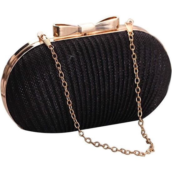 Sac à Main Soirée Femme En Satin - Sac Bandoulière élégant Pour Mariage, Fête, Cocktail, 28x15 Cm, Couleur Sobre Et Raffinée