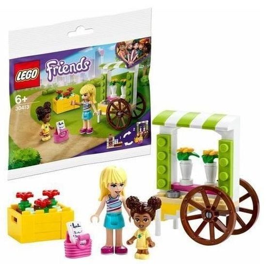 Jouet de construction - LEGO - Le chariot de fleur - 27 pièces - Rose - Mixte