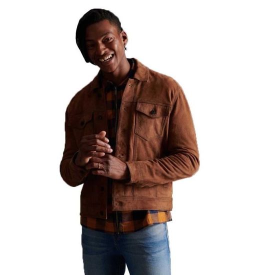 superdry suede highwayman trucker