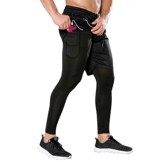 HYCOPROT Pantalones de compresión de una pierna 3/4 para