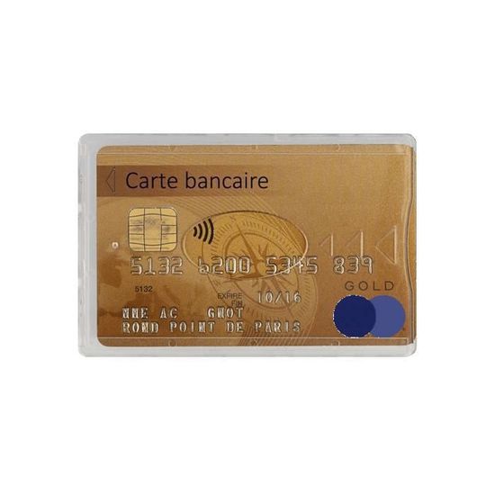 Lot De 4 Étuis Porte-Cartes Rigides Transparents Multicolores - Fabriqué En France - Neuf