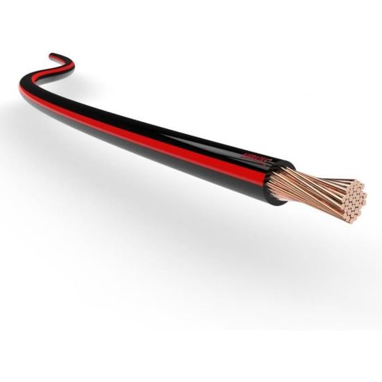 Rouleau De Câble électronique Uxcell 30m - 2 Fils Rouge/noir 0.75mm2, 220V AC