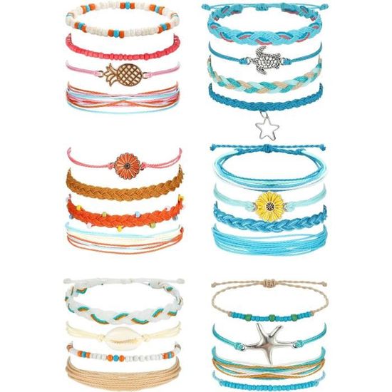 Lot De 10 Bracelets De Football Réglables Pour Enfants - Noir Avec Perles - Cadeau D'Anniversaire Sportif