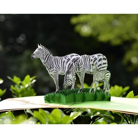 Carte Pop-up Anniversaire Amour - Design 3D écureuils Et Arbre Cœur - Carte Artisanale Pour Message Romantique