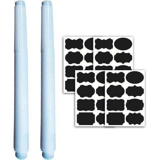 Étiquettes Autocollantes étanches - Lot De 120 étiquettes Noires, 3 Tailles, Pour Pots, Bocaux, Organisation Cuisine - 5
